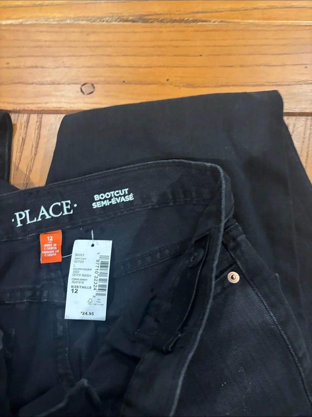 The Children's Place Black Kids Bootcut Jeans